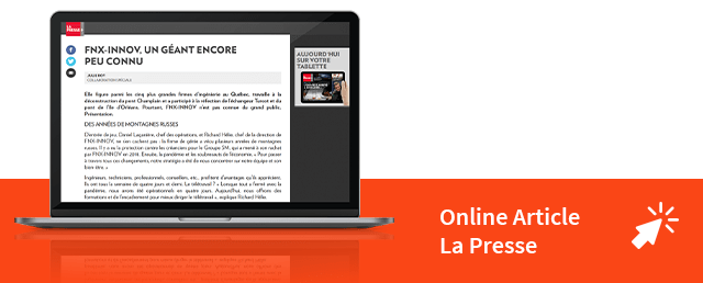 La Presse introduces FNX-INNOV to its readers - FNX-INNOV